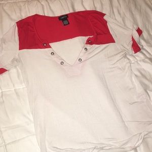 Cute red and white shirt